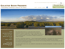 Tablet Screenshot of galisteobasinpreserve.com